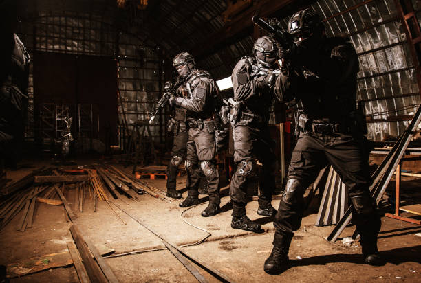 istock SWAT team on scouting mission in industrial area 1212003764