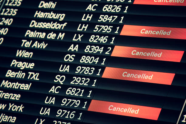 istock Airport Departure Board 1212004695