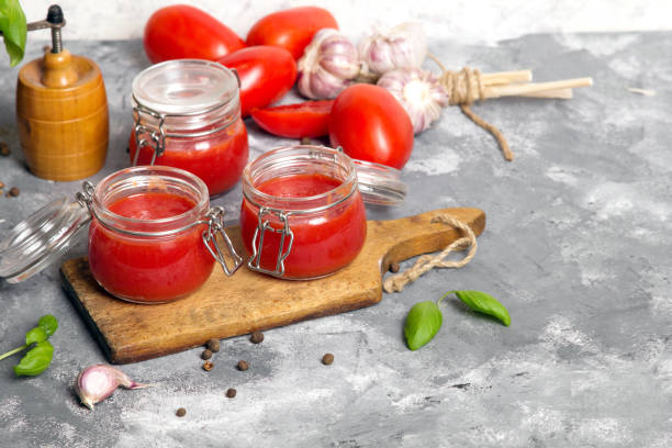 istock Tasty homemade tomato puree 1212008531