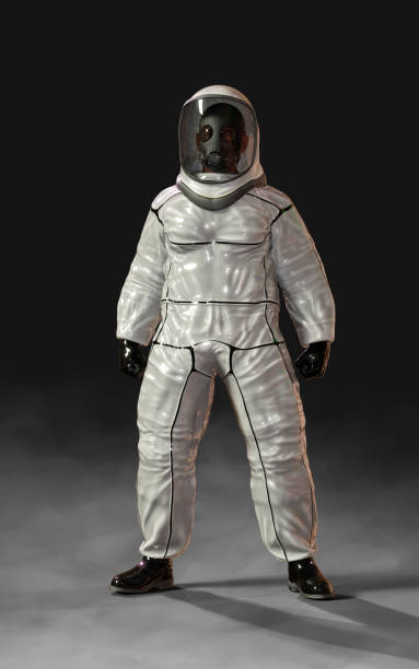 istock Man in virus protective biohazard suit and mask stopping coronavirus spread. 1212013330
