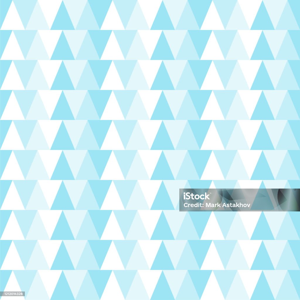 Blue Triangle Seamless Pattern Vector Geometric Pattern Stock ...