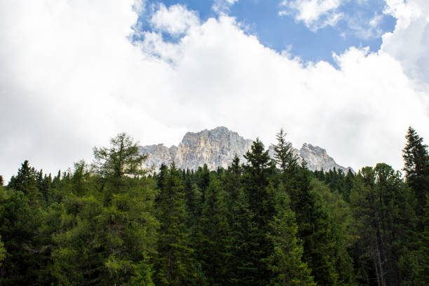 pasmo górskie latemar - latemar mountain range zdjęcia i obrazy z banku zdjęć