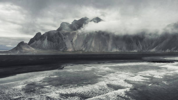 istock Vestrahorn Mountain and Beach in Iceland 1212016377