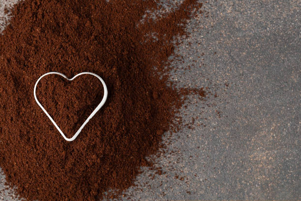 istock Grind coffee with heart - love coffee concept 1212019067