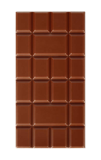 istock Milk chocolate bar isolated on white background 1212019333