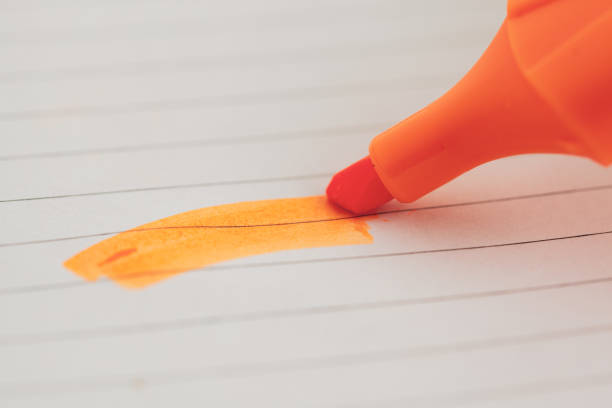 istock marker with the paper  background 1212019354