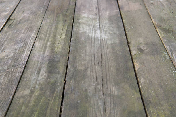 istock Empty wooden table top. Old wooden background. 1212019542