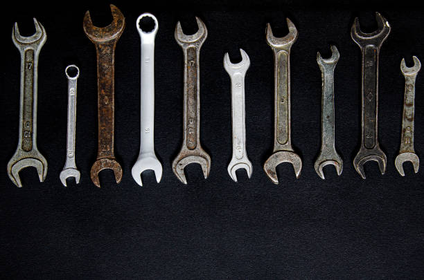 istock A set of repair tools in a leather case on a black background 1212021107