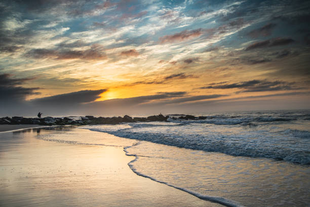 Clouds compete with the sea for best morning majesty at Holgate on Long Beach Island