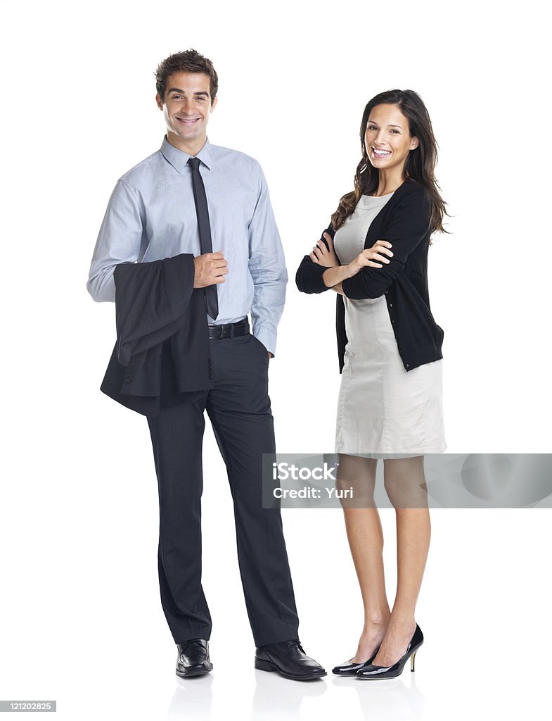 Colegas de negócios jovem sorridente Posando - Royalty-free Homem de Negócios Foto de stock