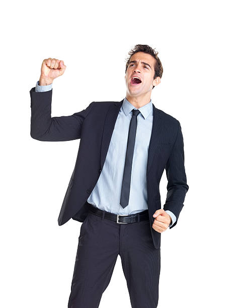 istock Young excited businessman celebrating success 121202932