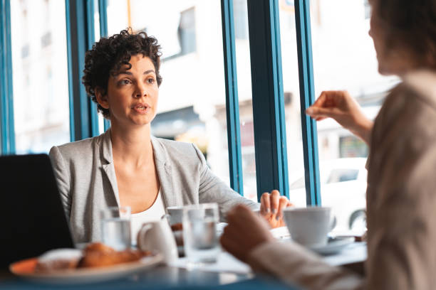 istock Business women having breakfast 1212029508