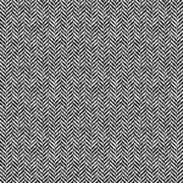 Gray herringbone tweed seamless pattern Gray herringbone tweed seamless pattern. Vector illustration tweed stock illustrations