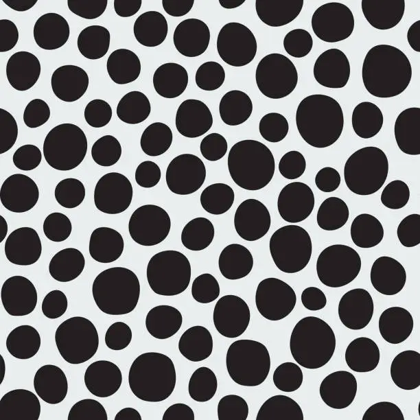 Vector illustration of Freehand dots pattern
