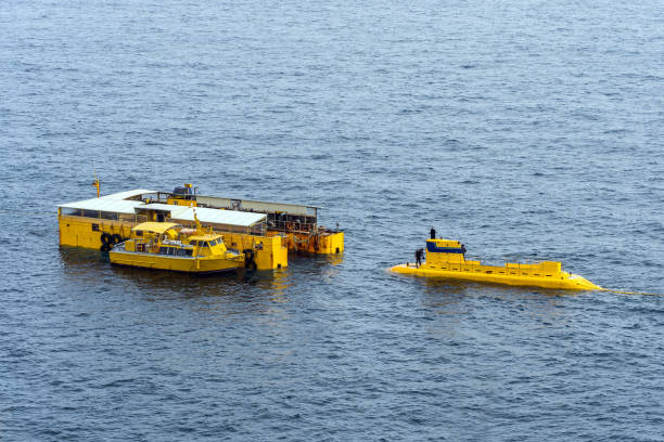 istock Yellow Submarine Parking at Sea Wharf. 1212032827