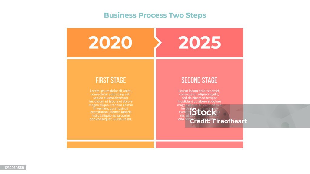 2 Process Infographic Business Infographic Elements Process With 2 Steps Options Sections ...