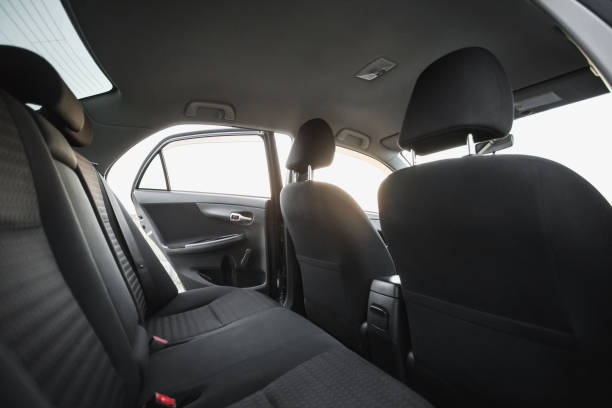 istock Car interior, part of back seats, close 1212042384