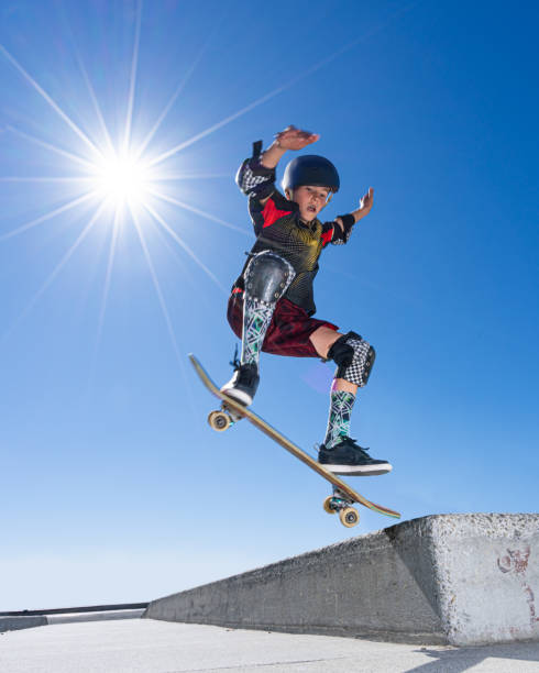 istock Young Boy at the Skatepark 1212045227
