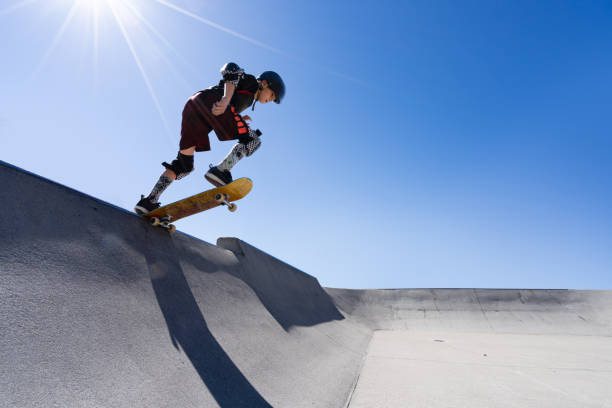 istock Young Boy at the Skatepark 1212046839