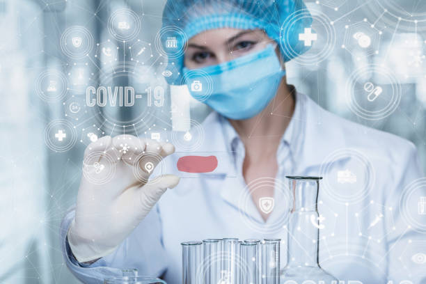 istock The doctor conducts a coronavirus sample test. 1212047608