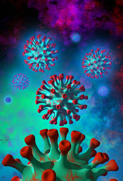 istock Virus and bacteria in blood, 3d illustration 1212048079