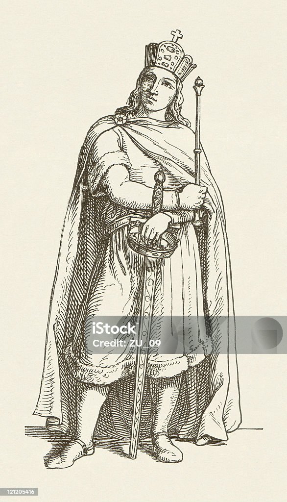 Henry VI - Lizenzfrei Apfelsorte King Stock-Illustration