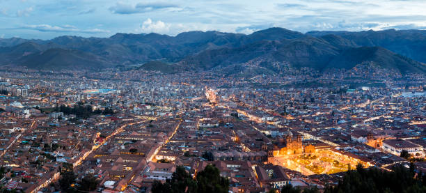 istock Panorama of Cusco at Dusk, Peru 1212055221