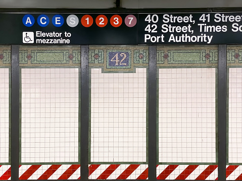 42nd street  subway station in New York City