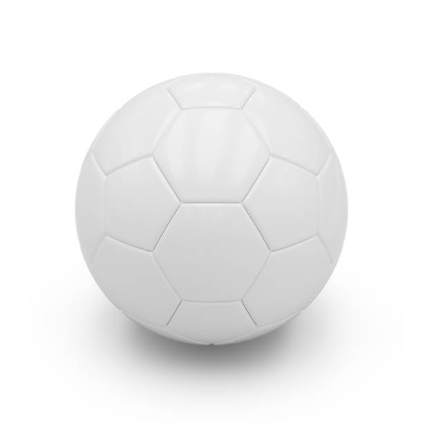 istock 3D rendering Isolated White Soccer Ball with white background 1212064589