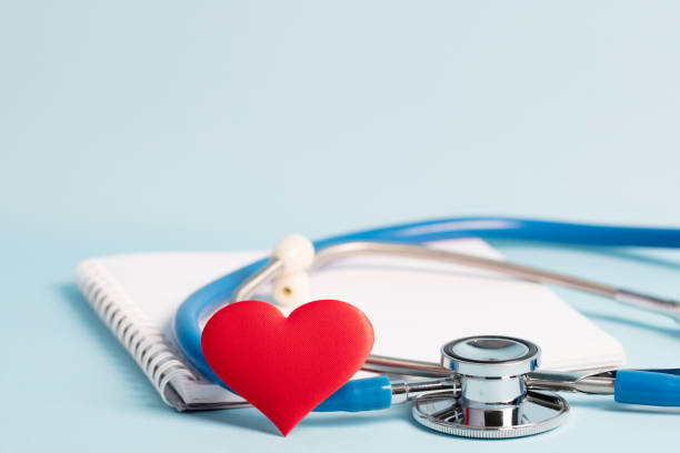 istock Healthcare concept - Stethoscope and a heart 1212074288