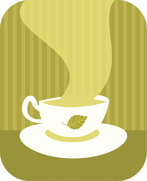 ilustrações, clipart, desenhos animados e ícones de chá de ervas - tea cup tea green tea chinese tea