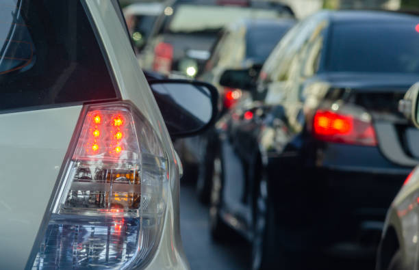 istock Traffic jams on city streets 1212083304
