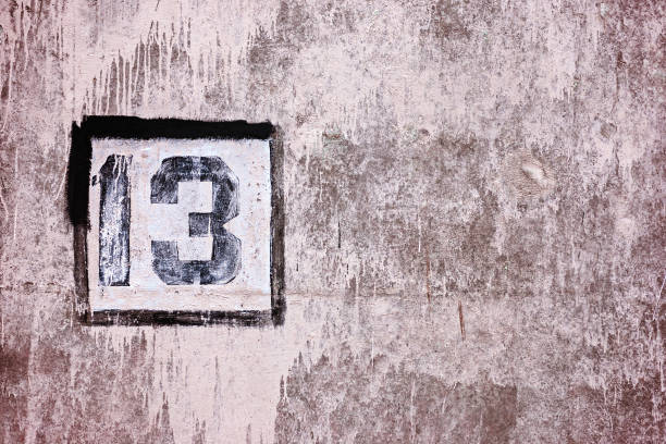Number ninety in building facade, house
