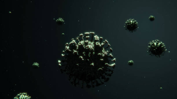 istock Corona COVID-19 Virus Floating in Light 1212087900