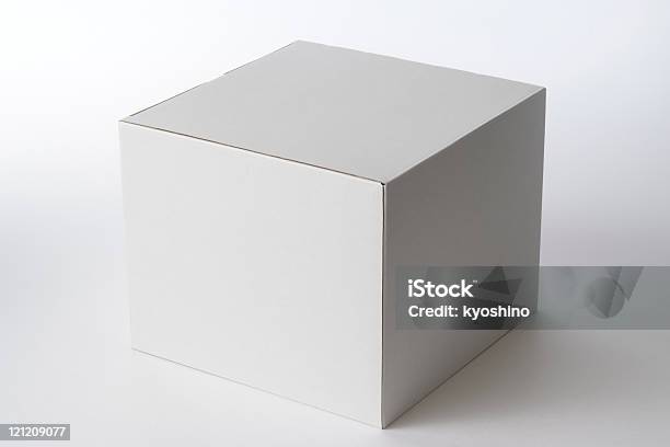閉鎖絶縁ショットの空白のキューブボックスに白背景 - 箱のストックフォトや画像を多数ご用意 - 箱, 白色, 立方体