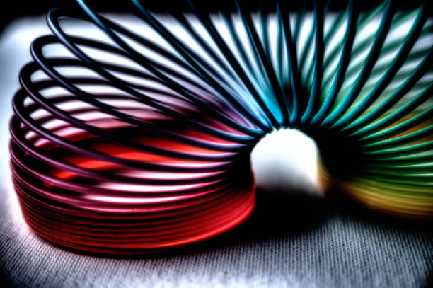 istock colorful flexible bouncy plastic spring bent into an arch 1212097133
