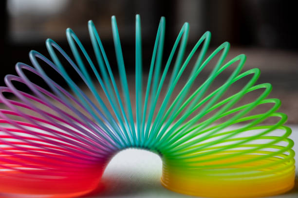 istock colorful flexible bouncy plastic spring bent into an arch 1212097141