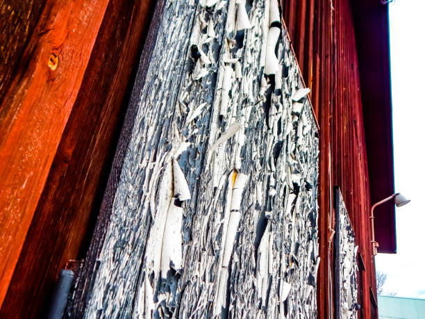 istock Weathered paint on old wood 1212101154