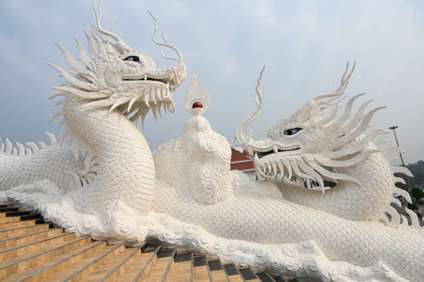 istock White big Guanyin statue in Chiang Rai , Thailand 1212102686
