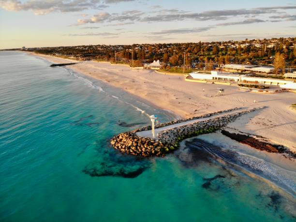 City Beach Summer Evenings in the west city beach stock pictures, royalty-free photos & images