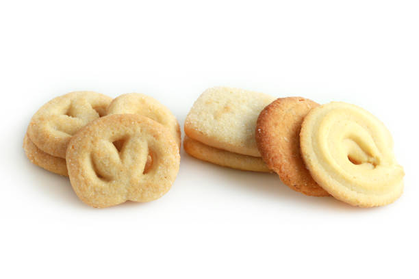istock Butter cookies on white background 1212107837