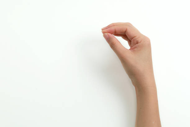 istock Gesturing female's hands on white background 1212107880