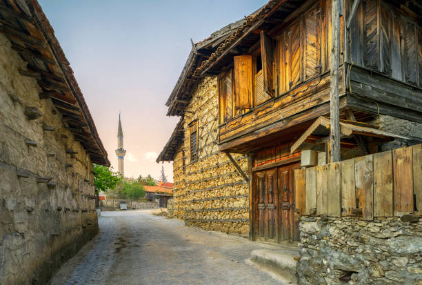 Alley in Ormana Village, Antalya, Turkey Ormana is a village in Antalya, Turkey and is famous with its architecture. sinop province turkey stock pictures, royalty-free photos & images