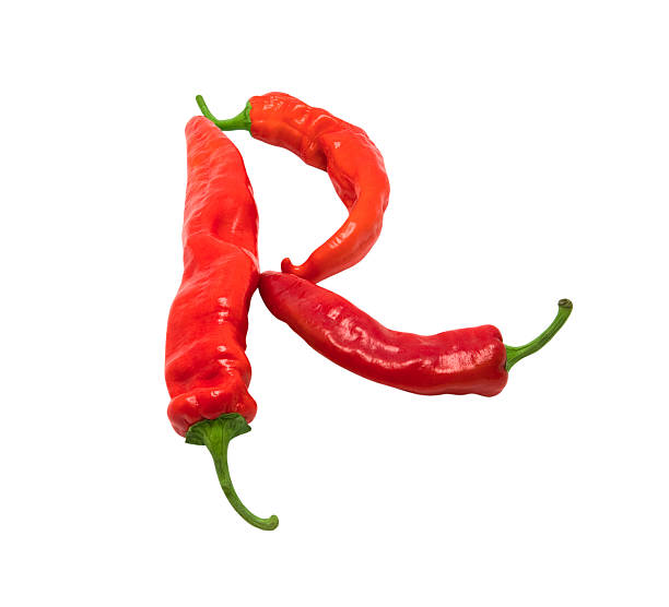 istock Letter R composed of chili peppers 121212119