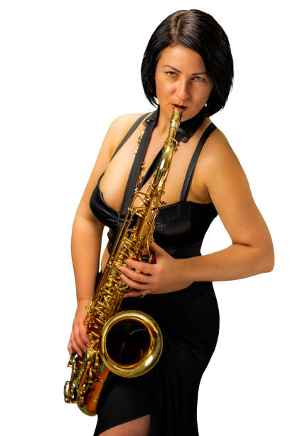 Woman playin' saxophone