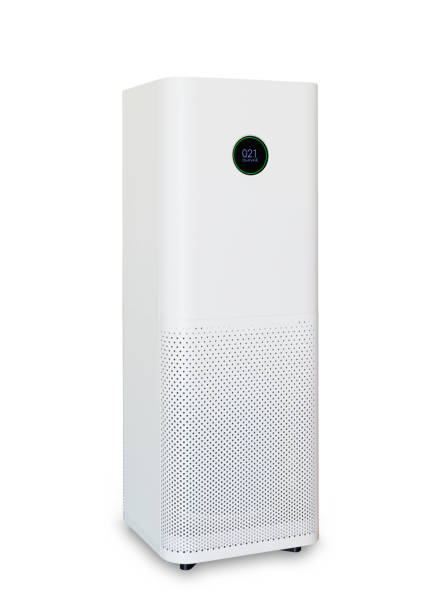istock Air purifier isolated on white background 1212124717