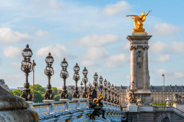 istock Alexandre III Bridge in Paris in Sunny Day 1212124849
