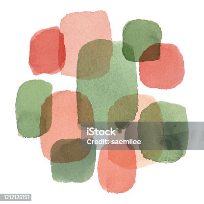 istock Background With Green And Coral Color Paint Texture 1212125151