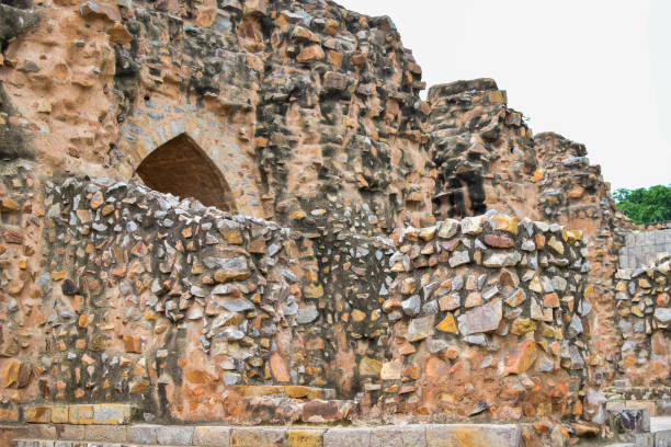 istock Old Architecture inside Qutub Minar during the day time in Delhi India, Qutub Minar inside old architecture 1212128805