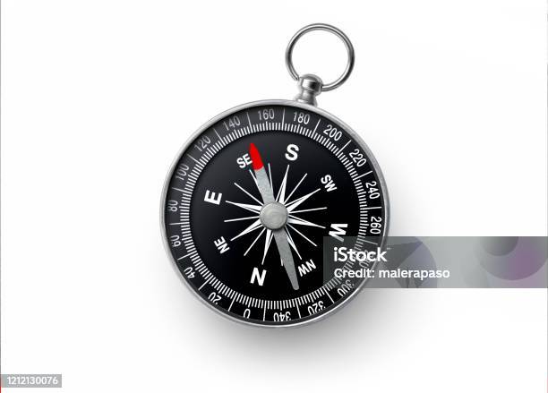 Compass Stock Photo - Download Image Now - Navigational Compass, White Background, Cut Out